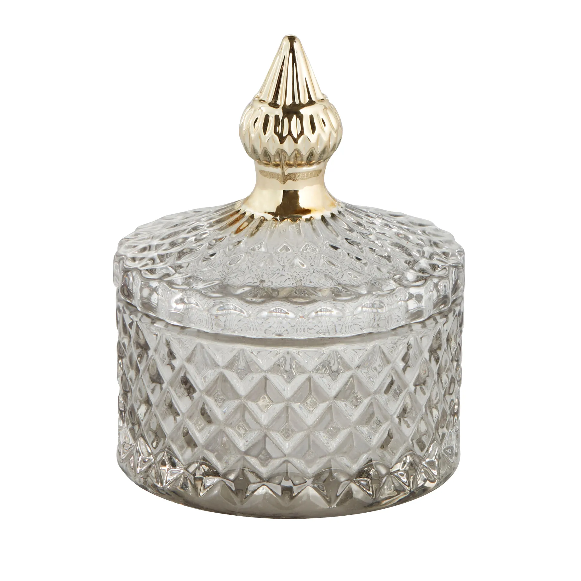 Bocal avec couvercle Miya Ø8,5cm, Gris clair Lene Bjerre