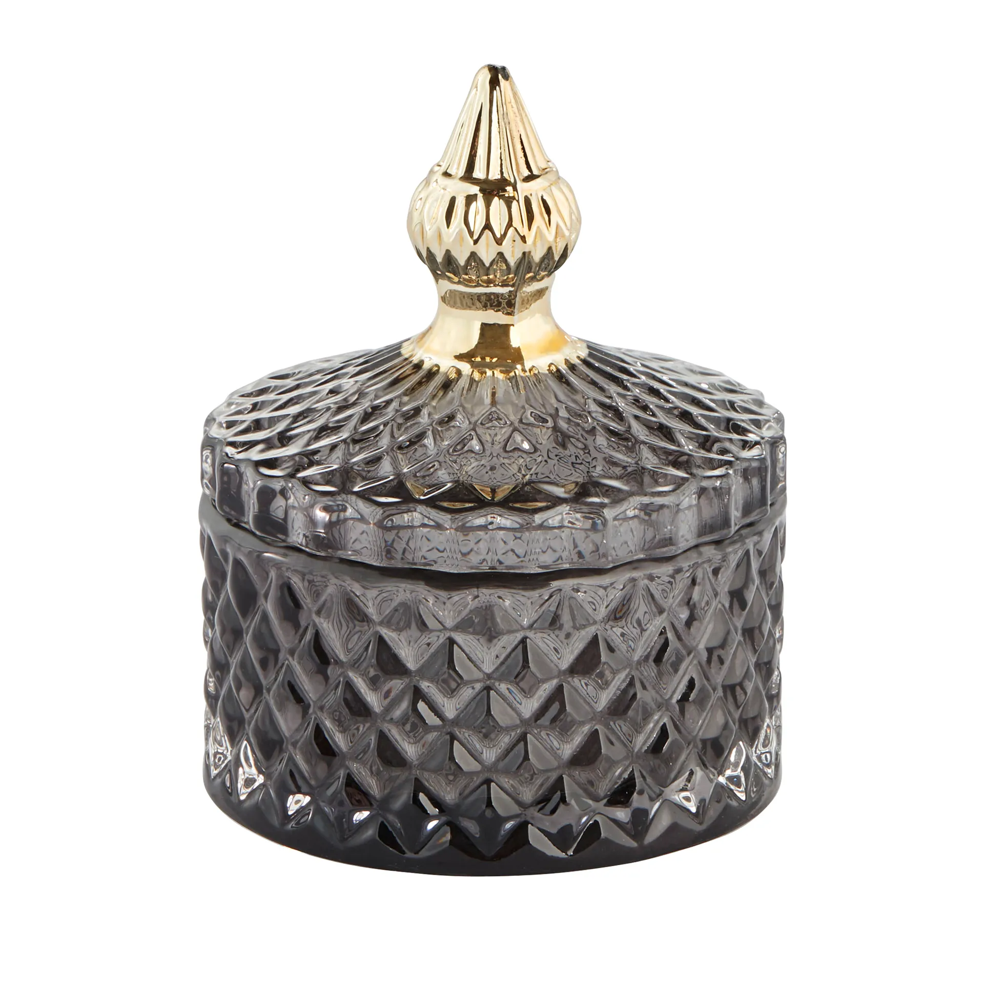 Bocal avec couvercle Miya Ø8,5cm, Gris foncé Lene Bjerre