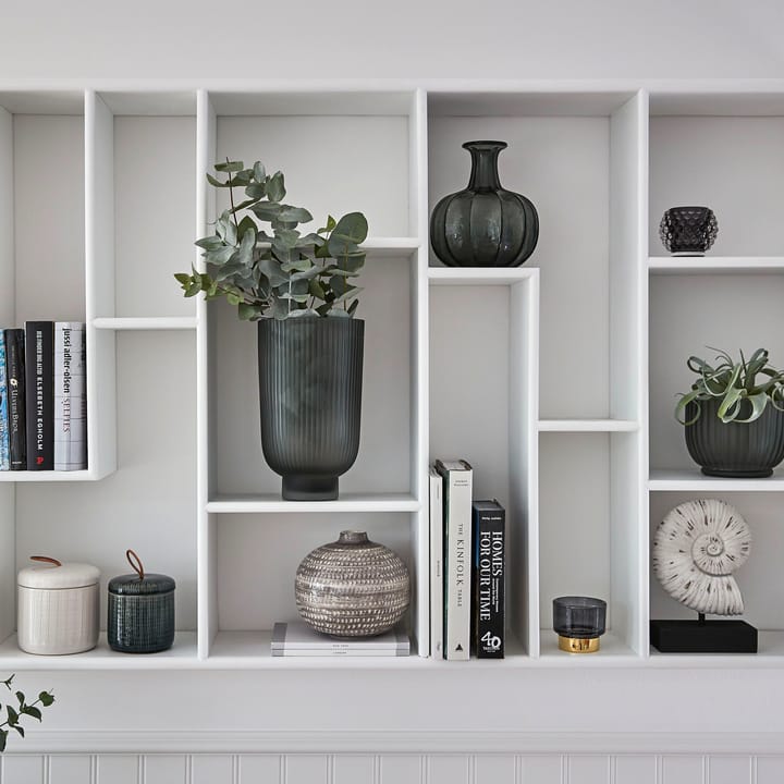 Bocal de rangement avec couvercle Callie Ø10 cm - Dark grey - Lene Bjerre