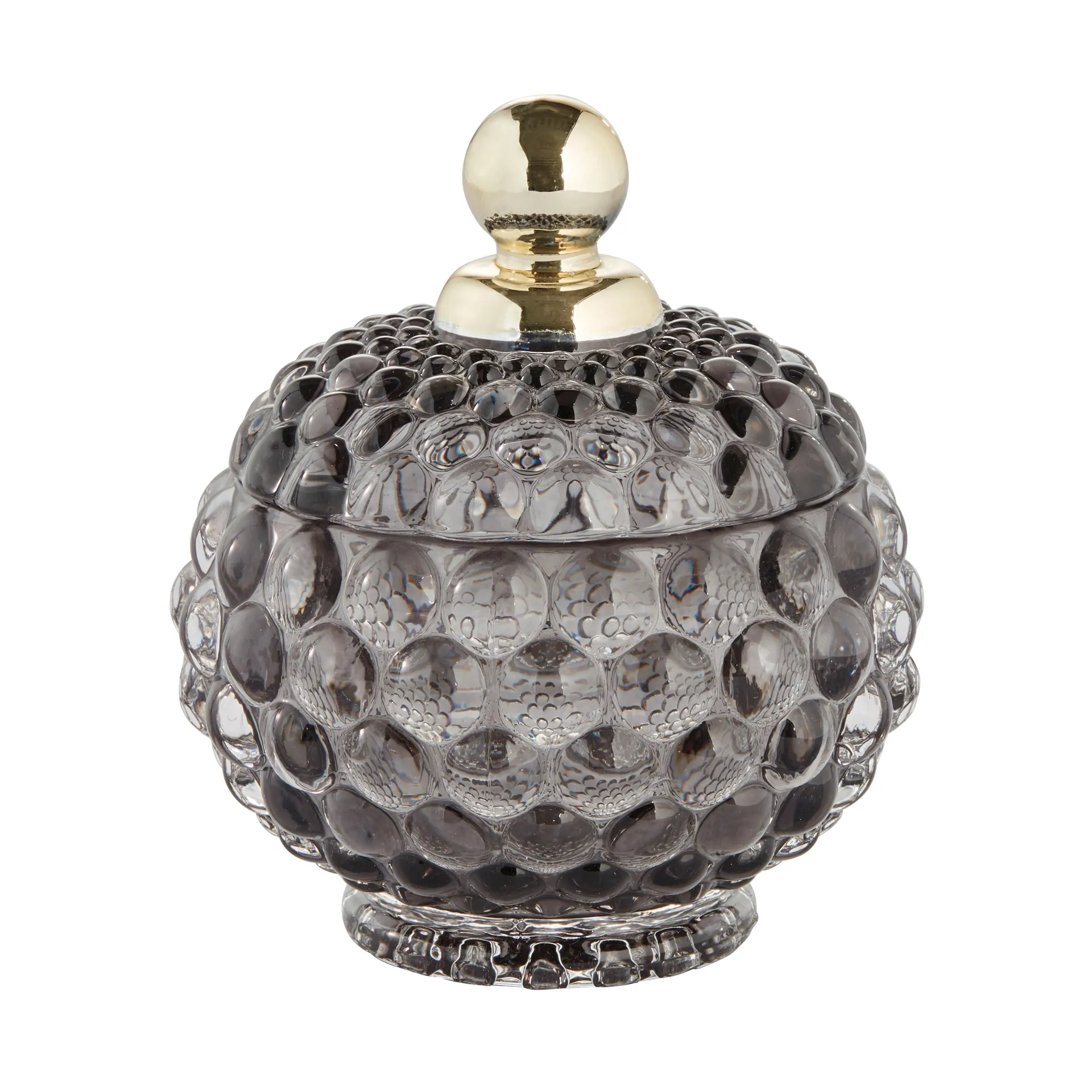 Bocal de rangement avec couvercle Miya Ø10 cm, Gris foncé Lene Bjerre