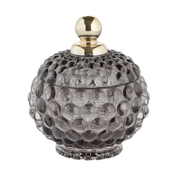 Bocal de rangement avec couvercle Miya Ø10 cm - Gris foncé - Lene Bjerre