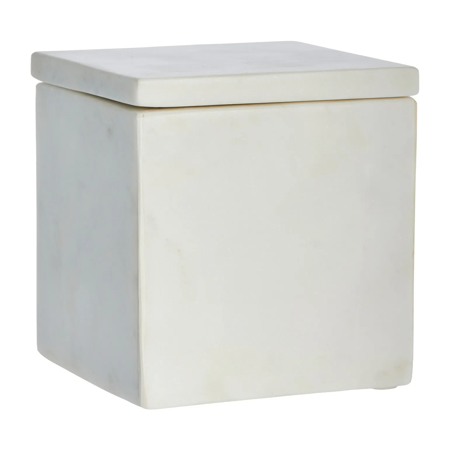 Boîte de rangement Ellia en marbre 12x12 cm, Blanc Lene Bjerre