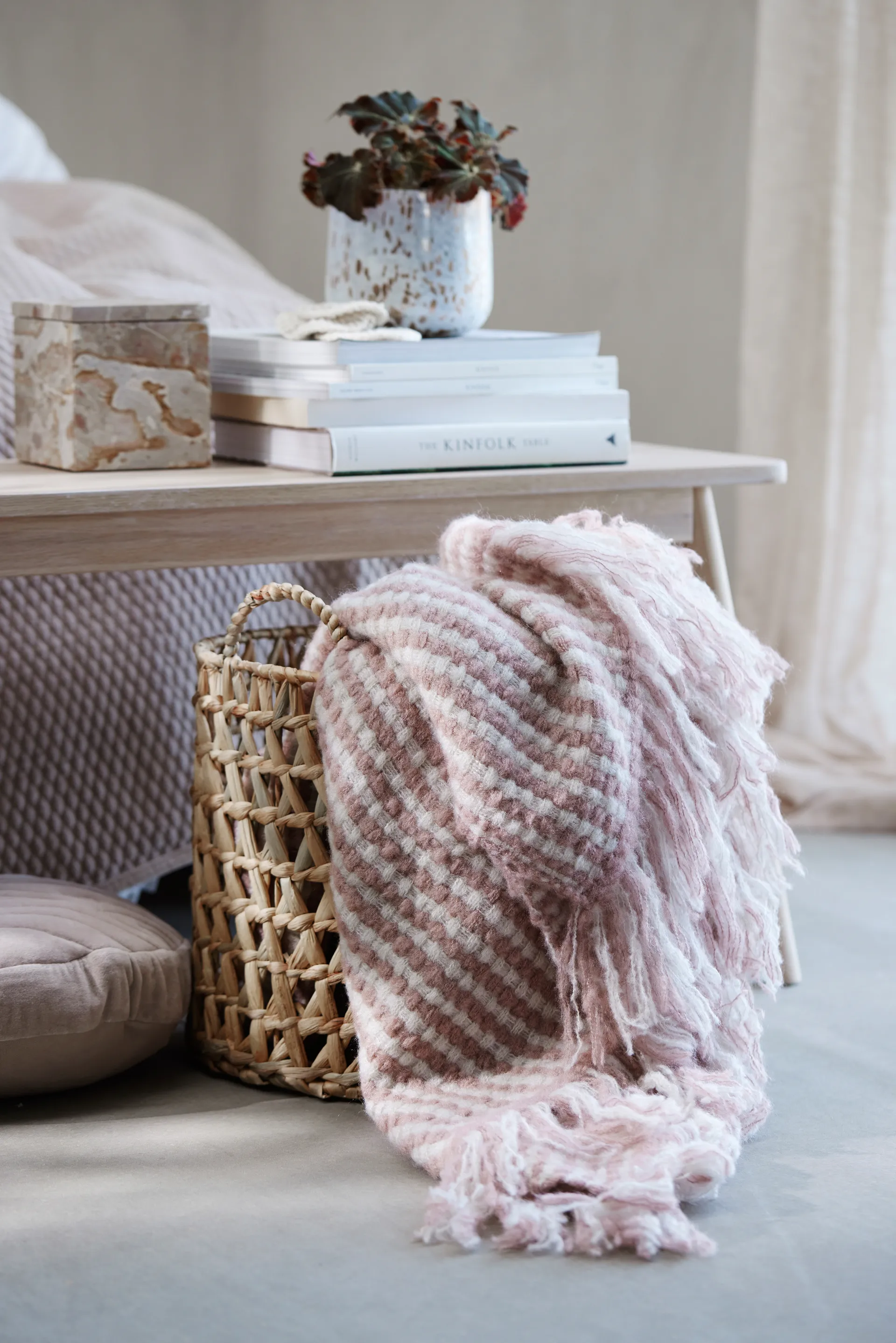 Boîte de rangement Ellia en marbre 12x12 cm, Lin Lene Bjerre