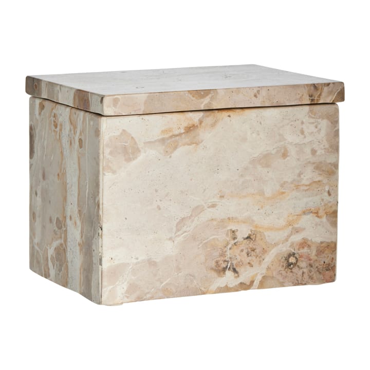 Boîte de rangement Ellia en marbre 16,5x11,5 cm - Lin - Lene Bjerre
