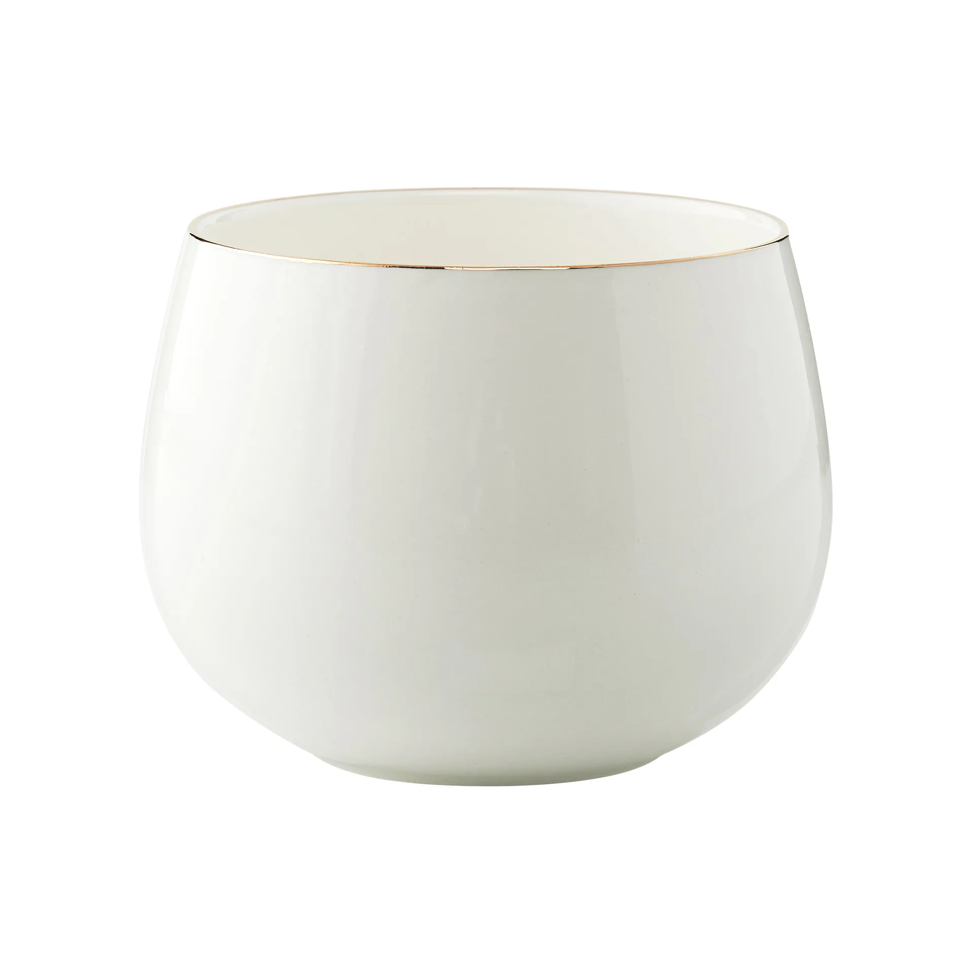 Bol Clara Ø12 cm, White-light gold Lene Bjerre