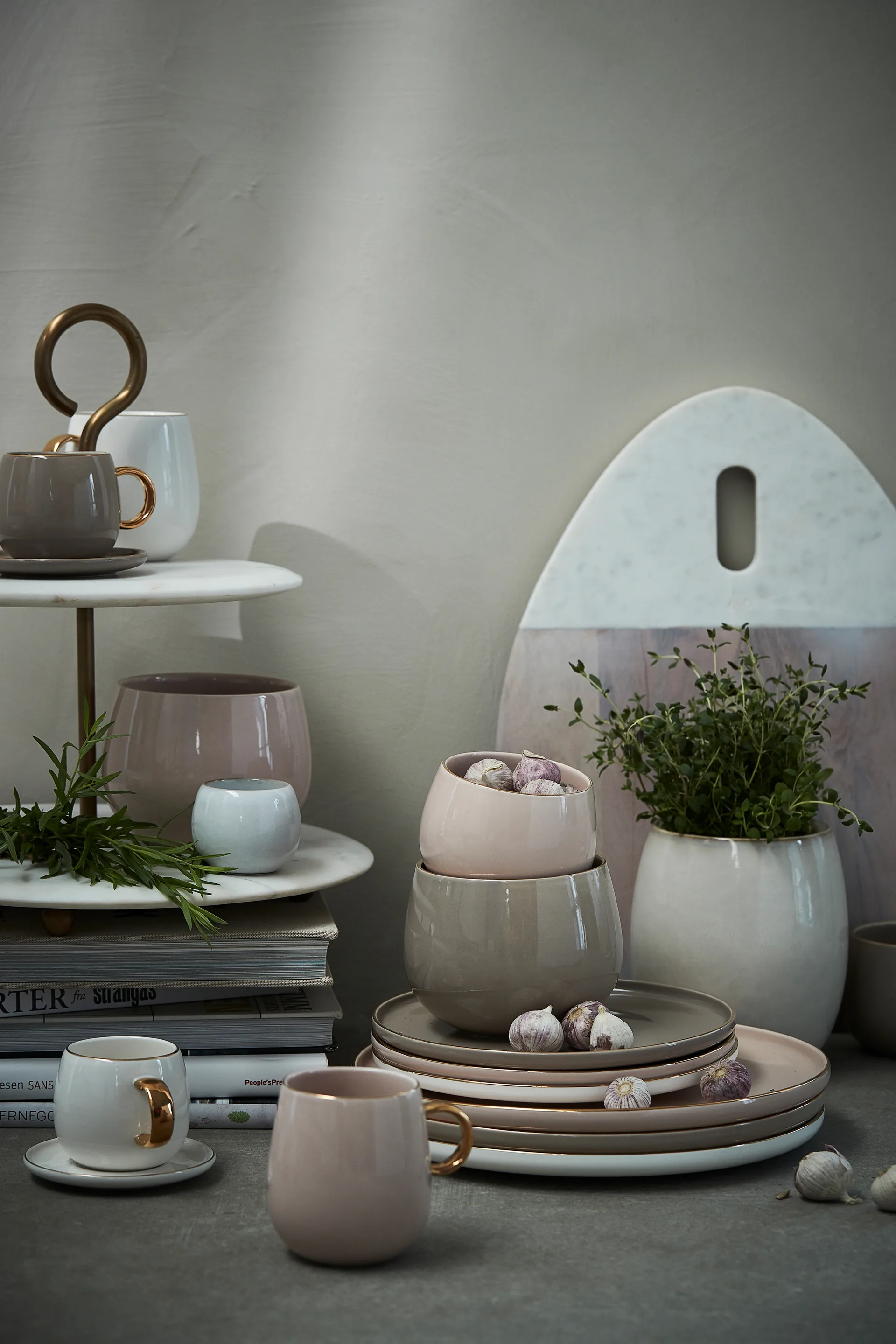 Bol Clara Ø9,5 cm, Rose-light gold Lene Bjerre