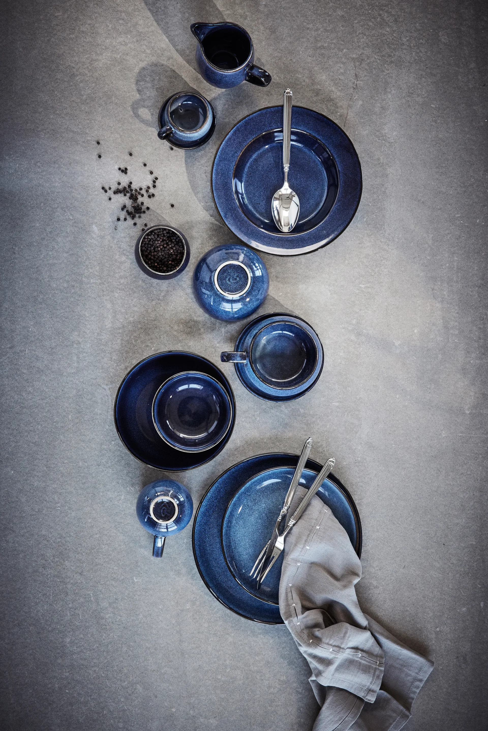 Bol de service Amera Ø18 cm, Bleu Lene Bjerre