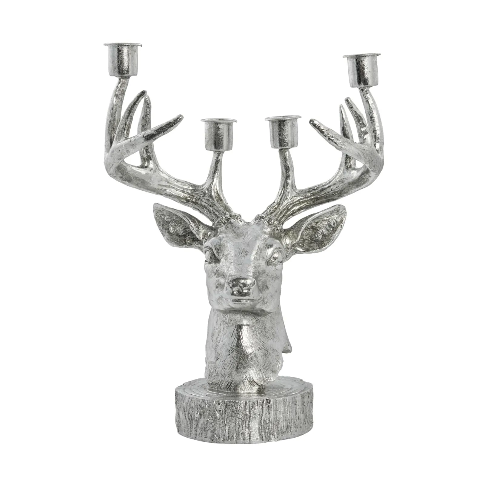 Bougeoir cerf Serafina 31 cm, Argent Lene Bjerre