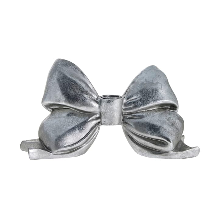 Bougeoir Serafina bow 12,7 cm - Argent antique - Lene Bjerre