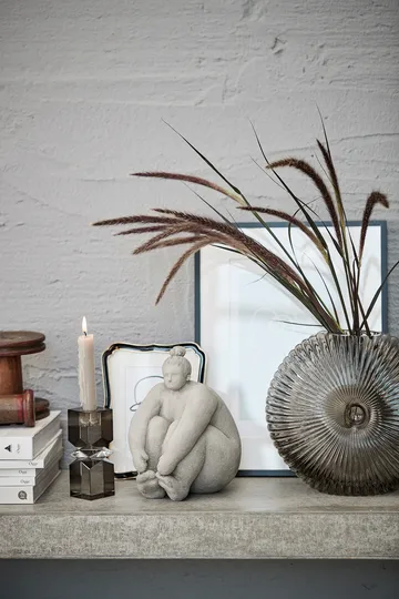 Bougeoir Silma dark grey - 13,5 cm - Lene Bjerre