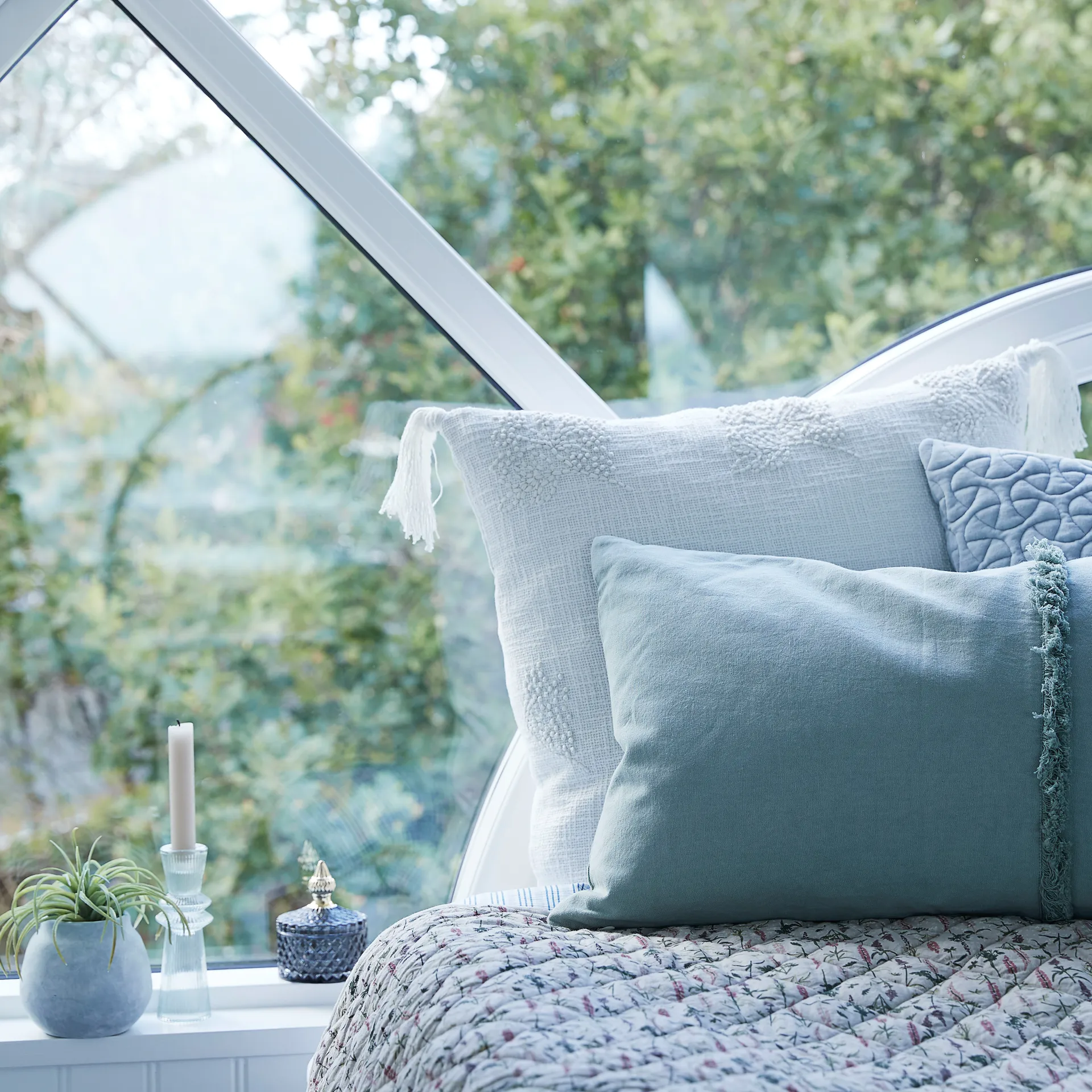 Bougeoir Sivia 15,5 cm, Iceberg green Lene Bjerre