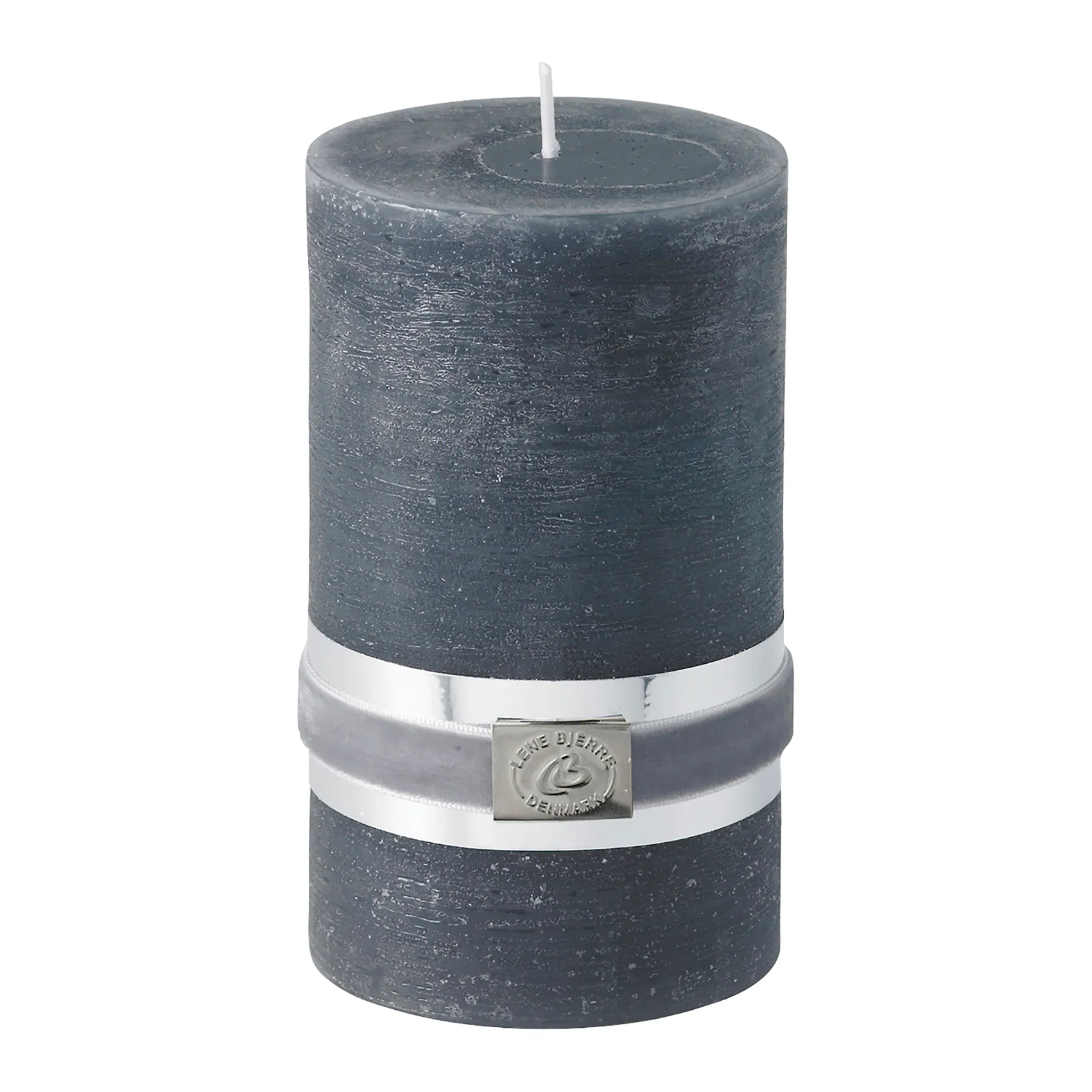 Bougie Lene Bjerre Rustic dark grey Ø7,5cm, 12,5cm Lene Bjerre