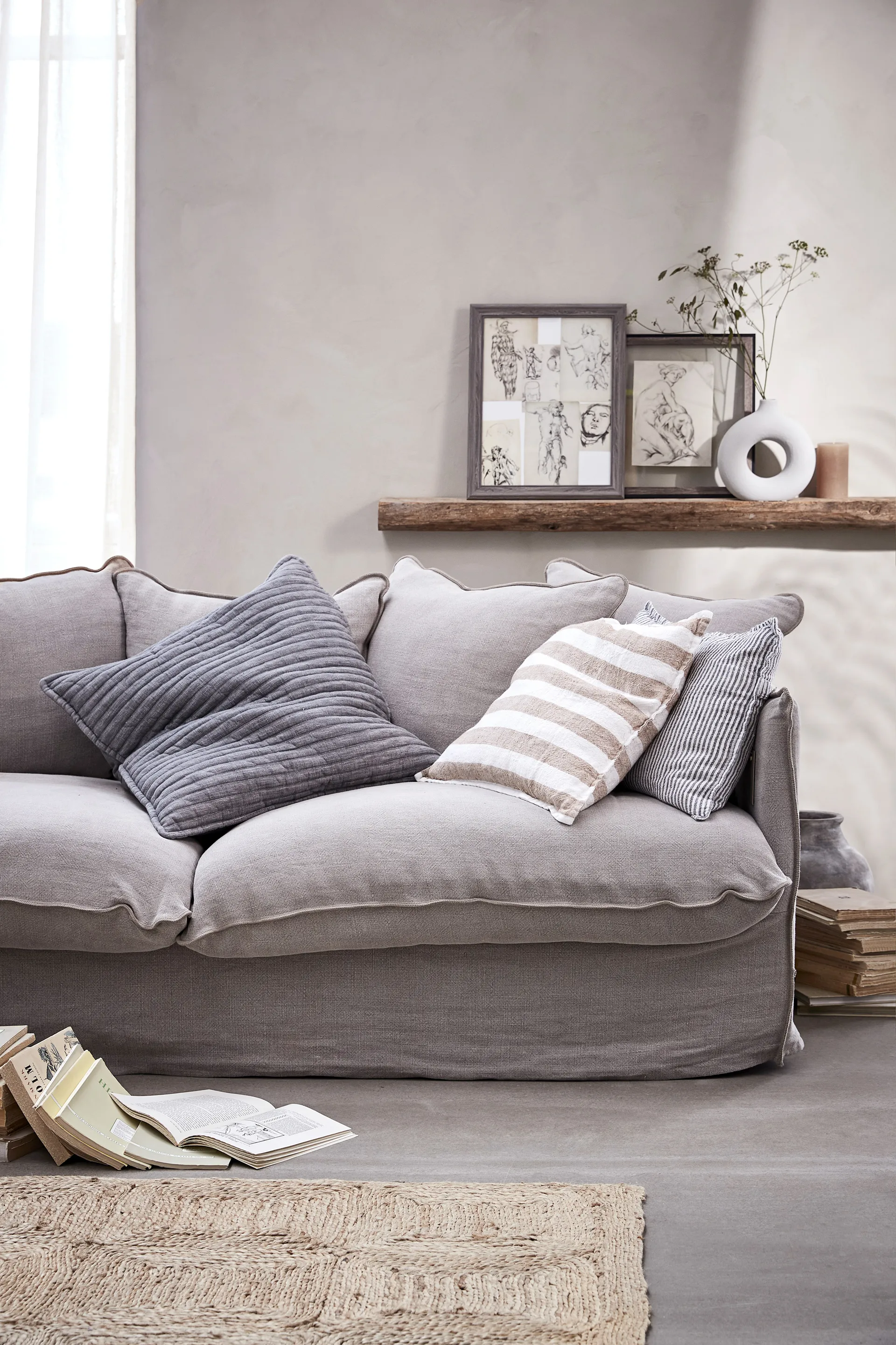 Bougie Lene Bjerre Rustic golden brown Ø7,5 cm, 12,5 cm Lene Bjerre