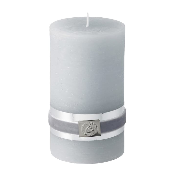 Bougie Lene Bjerre rustic gris clair Ø7,5 cm, 12,5 cm Lene Bjerre