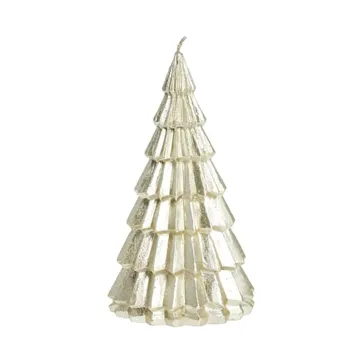 Bougie sapin Livinne 14 cm - Or clair - Lene Bjerre