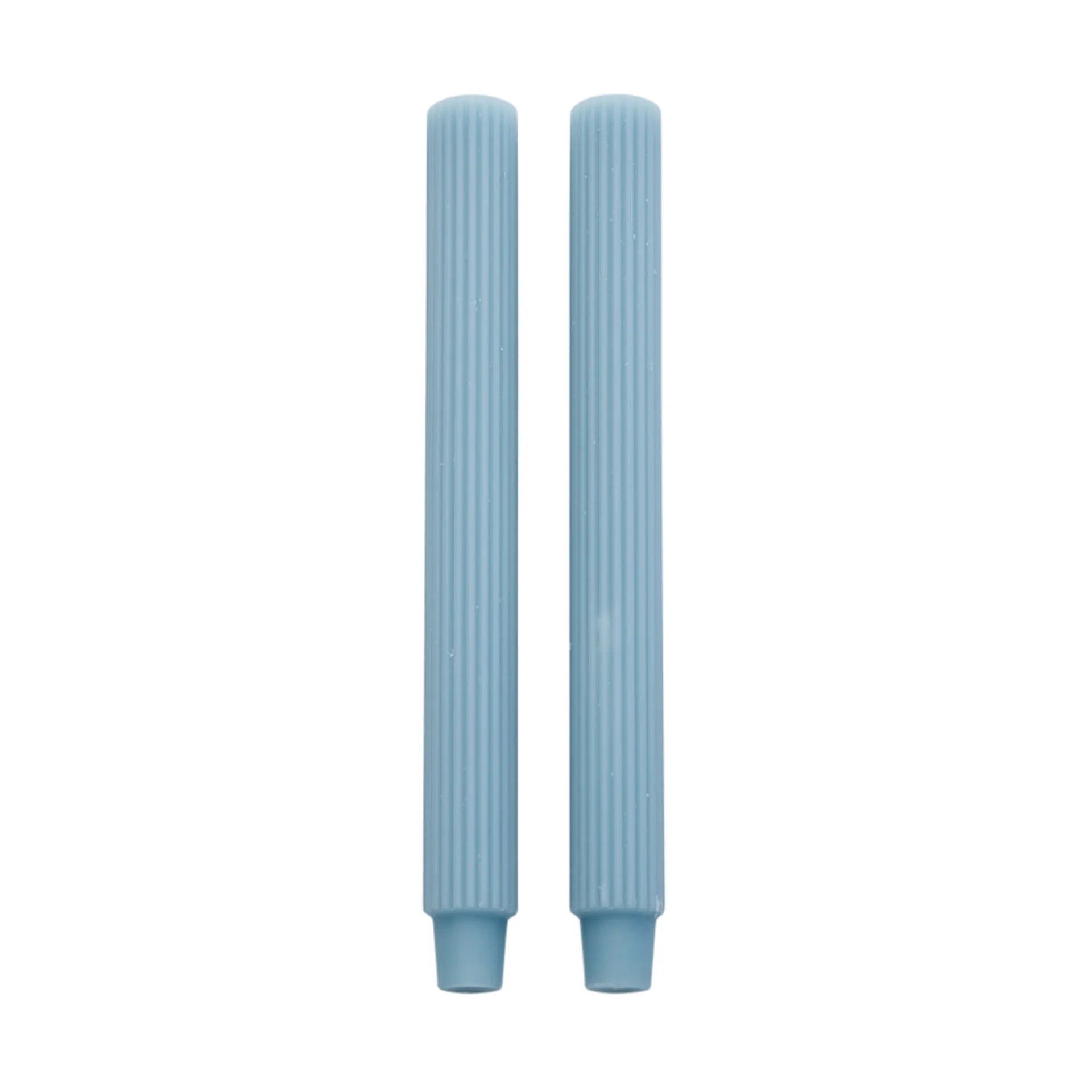 Bougie striée 25 cm Lot de 2, F. Blue Lene Bjerre