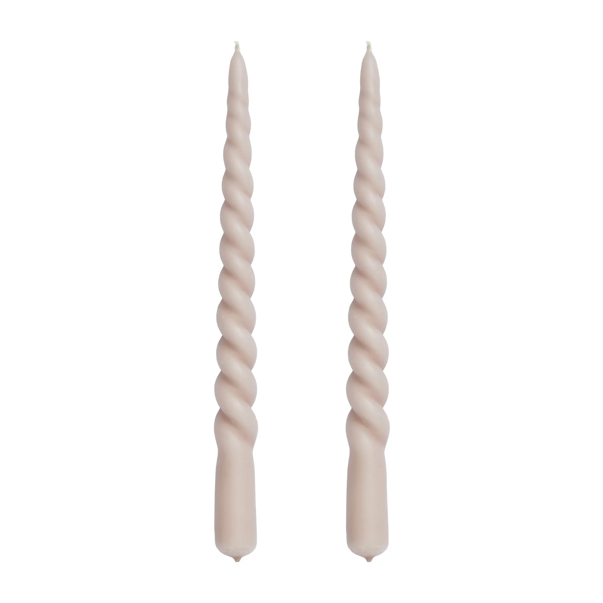 Bougie torsadée Twisted 25 cm Lot de 2, Bark Lene Bjerre