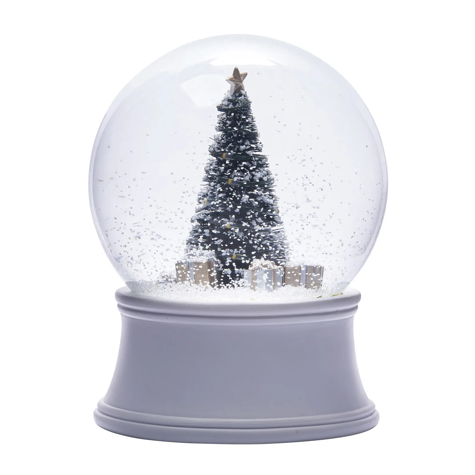Boule à neige sapin Snovia 15 cm, Blanc-transparent Lene Bjerre