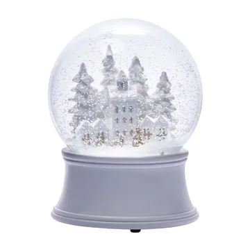 Boule à neige ville enneigée Snovia 15 cm - Blanc-transparent - Lene Bjerre