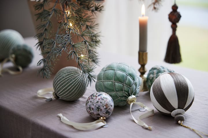 Boule de Noël Agnes Ø10 cm, Off-white-brun Lene Bjerre