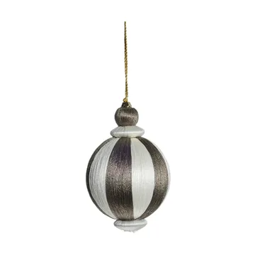 Boule de Noël Agnes Ø8 cm - Off-white-brun - Lene Bjerre