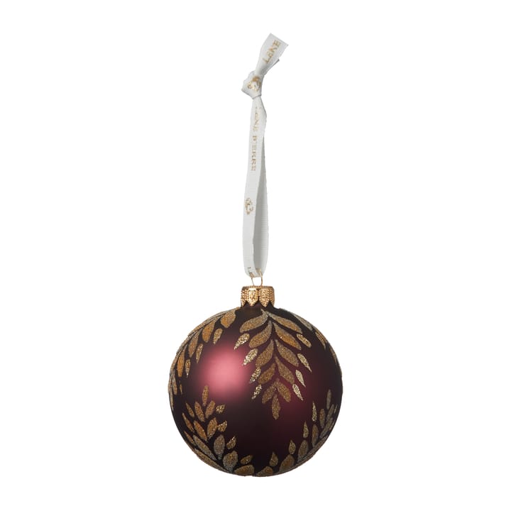 Boule de Noël avec feuille décorative Cadelia Ø8 cm - Pomegranate-doré - Lene Bjerre