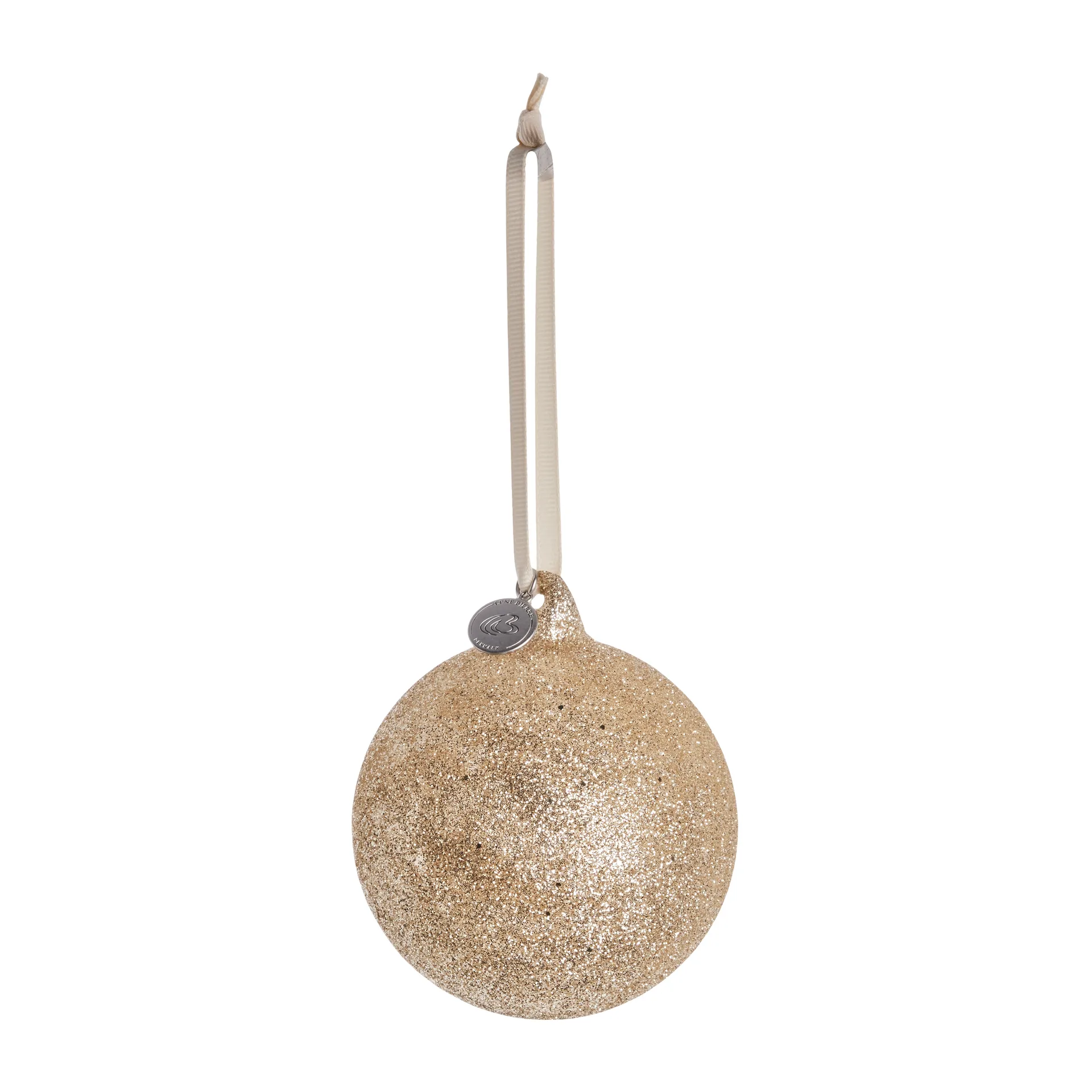 Boule de Noël Glitteria Ø10 cm, light gold Lene Bjerre