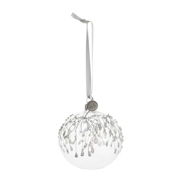 Boule de Noël gui Cadelia Ø8 cm - clear-silver - Lene Bjerre