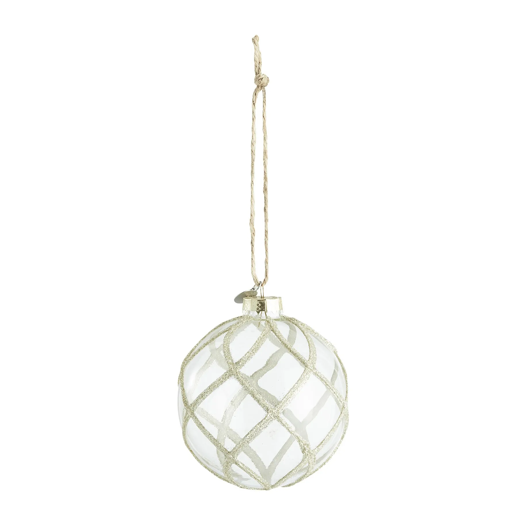 Boule de Noël Merya Ø10 cm, Transparent-doré Lene Bjerre