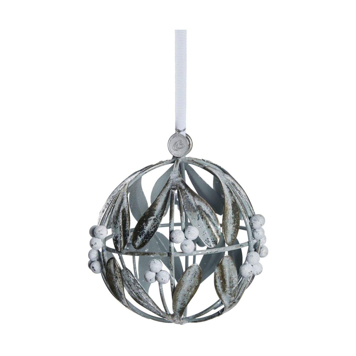 Lene Bjerre Boule de Noël Missia o12 cm Argent | Design Scandinave | Accessoires décoratifs | Argenté