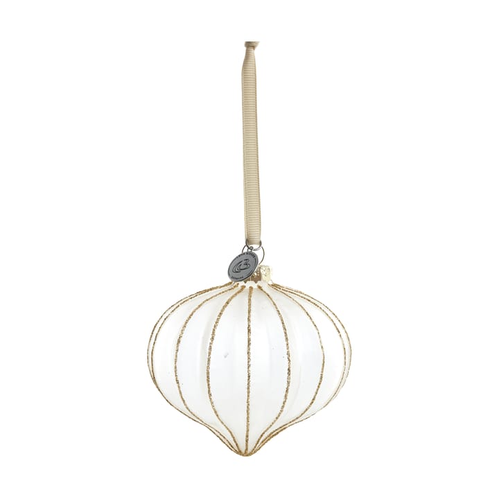 Boule de Noël Navina 8 cm - White-Light gold - Lene Bjerre