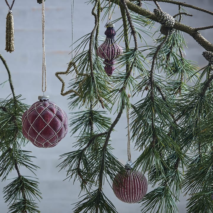 Boule de Noël Norille Ø8 cm, Pomegranate-light gold Lene Bjerre