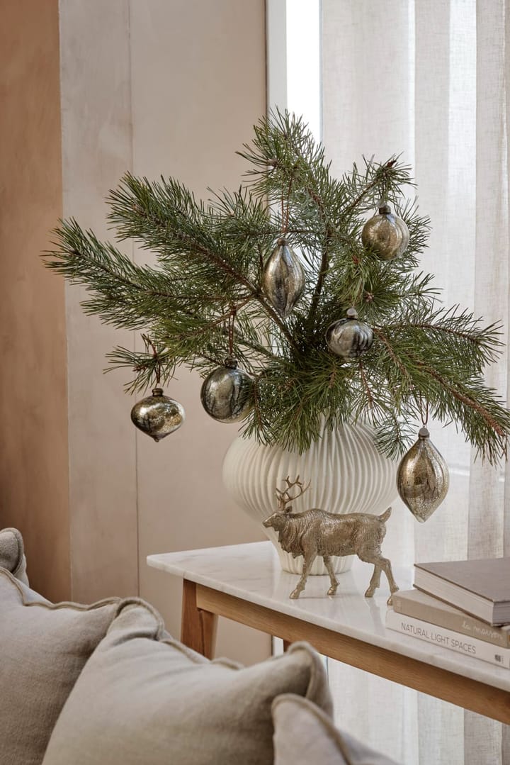 Boule de Noël Nosille 8 cm, Argent-or Lene Bjerre
