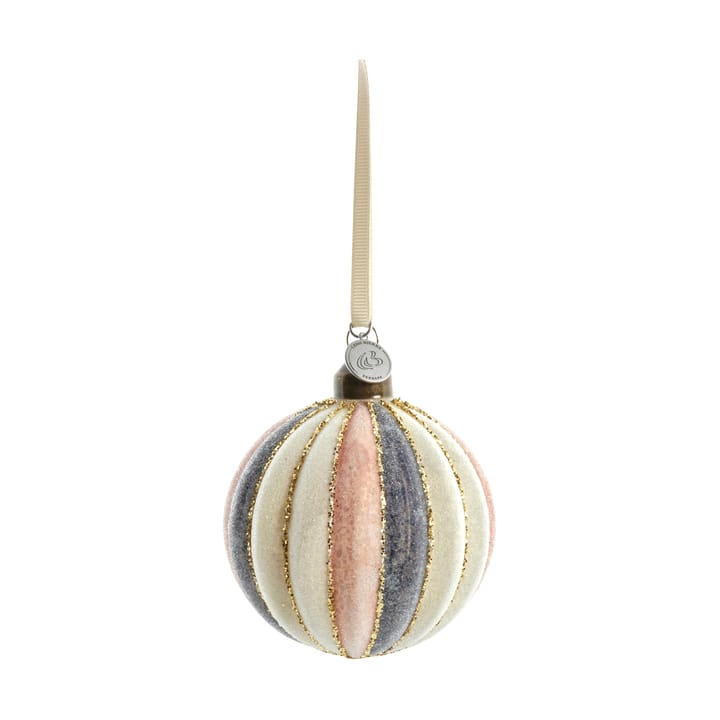 Boule de Noël Noville Ø8 cm - White-dark grey-rose - Lene Bjerre