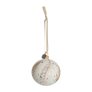 Boule de Noël plume Cadelia Ø8 cm - white-light gold - Lene Bjerre