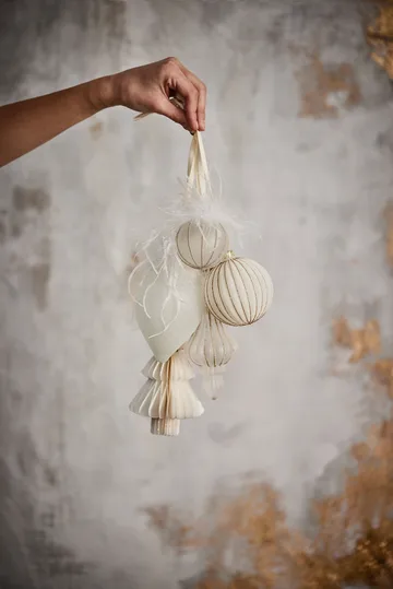 Boule de Noël Sella Ø8 cm - off white - Lene Bjerre