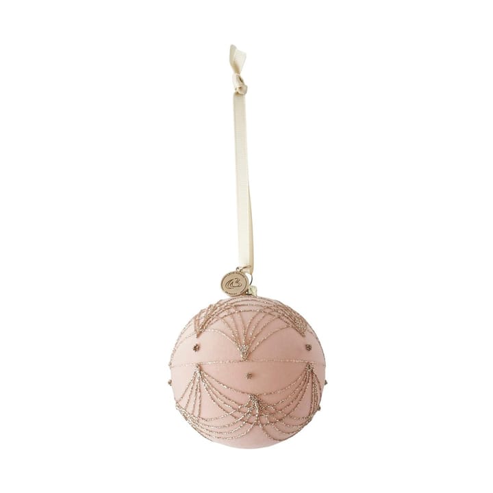 Boule de Noël Sella Ø8 cm, Powder ondulé Lene Bjerre