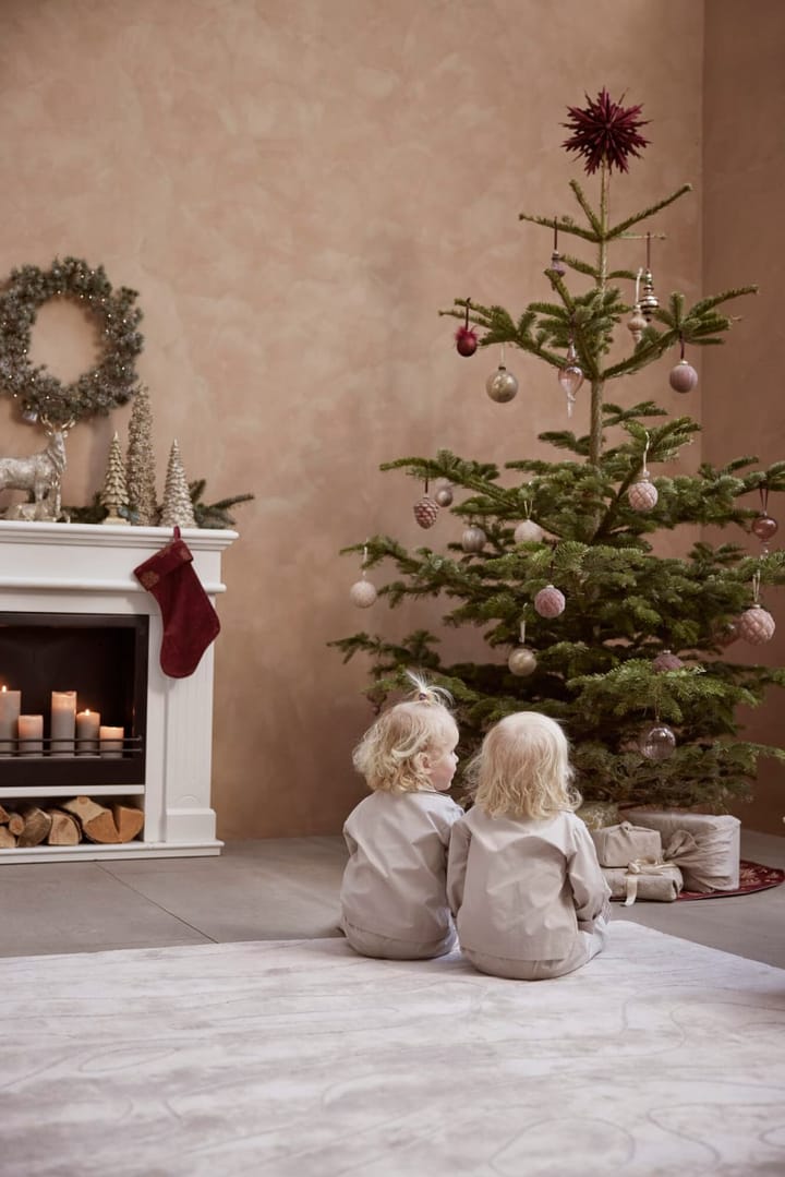Boule de Noël Sella Ø8 cm, Powder ondulé Lene Bjerre
