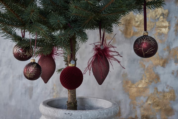 Boule de Noël Velvitie Ø8 cm, pomegranate Lene Bjerre
