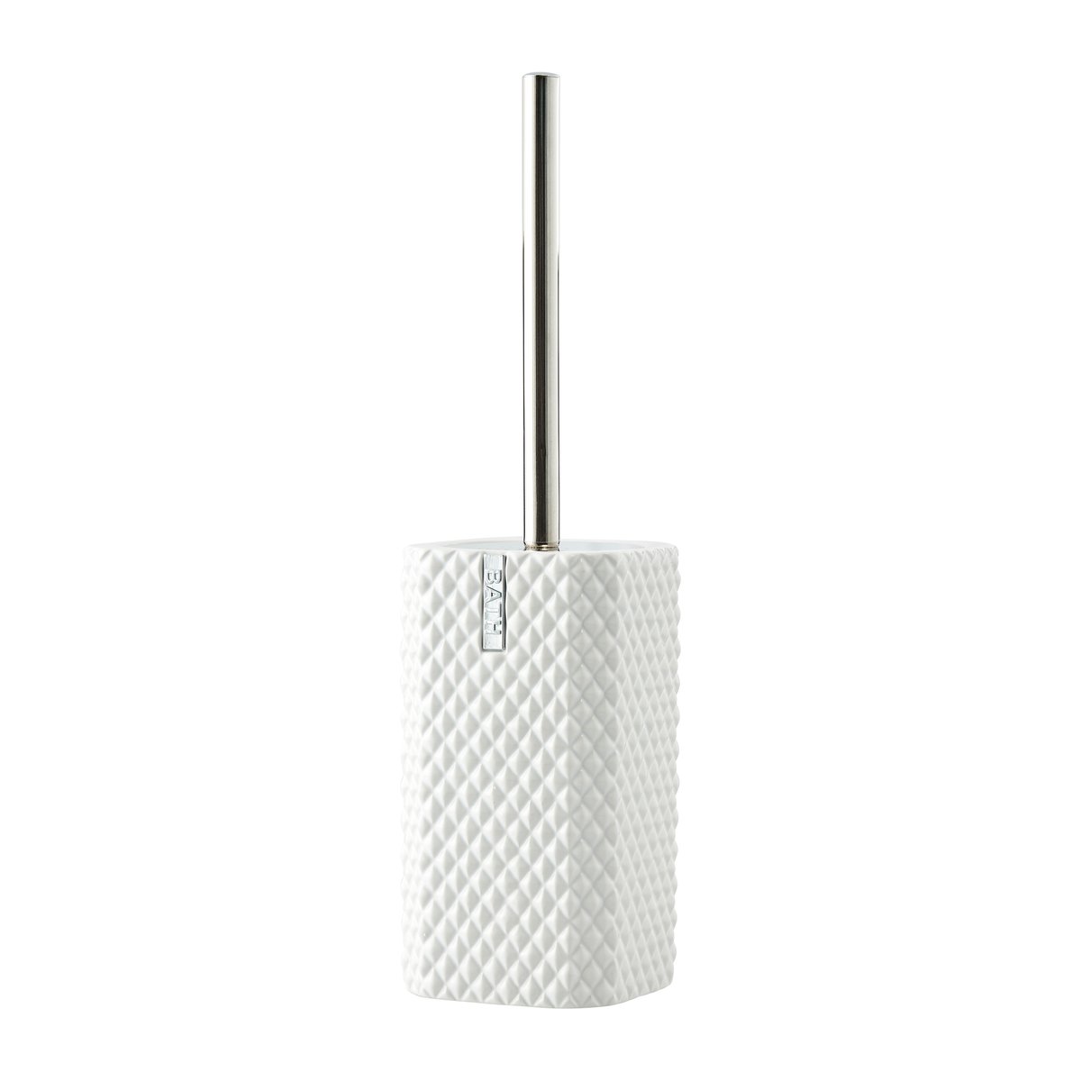 Lene Bjerre Brosse à WC Marion 39 cm White-silver | Design Scandinave | Brosses de toilette | Argenté