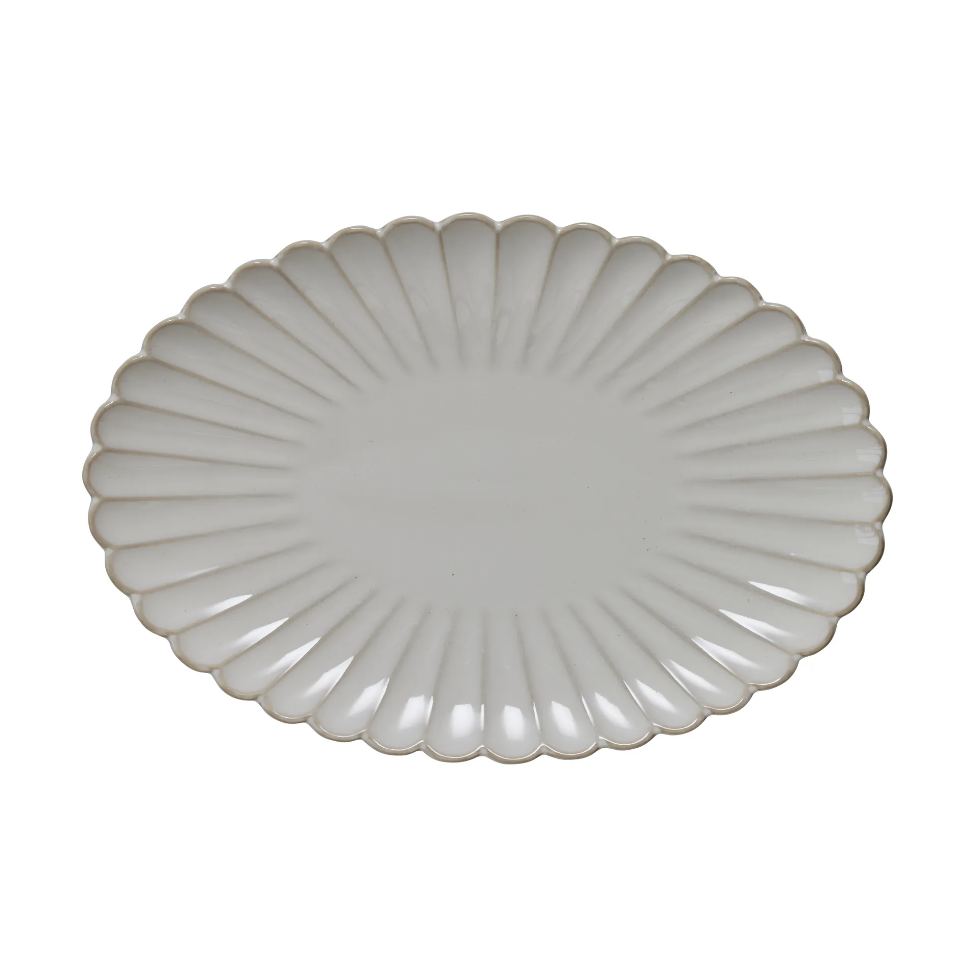 Camille plat de service 30,5x21 cm, Off White Lene Bjerre