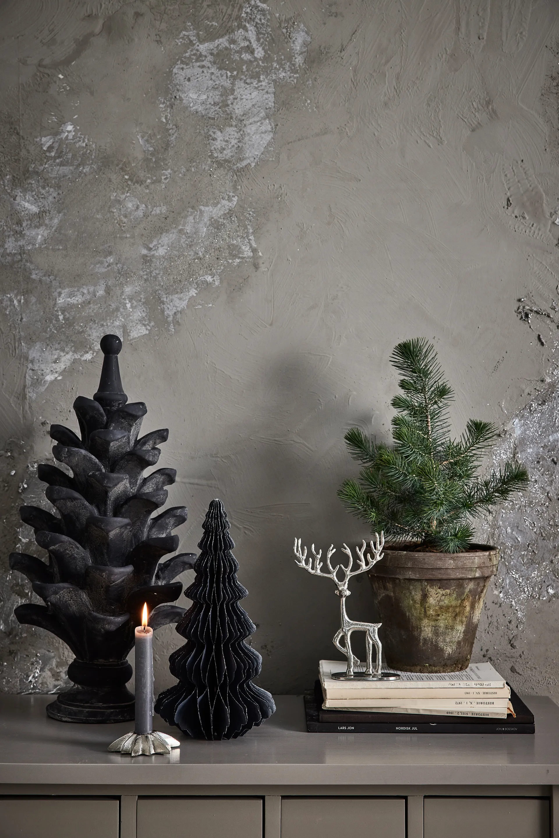Cerf Marely 19 cm, silver Lene Bjerre