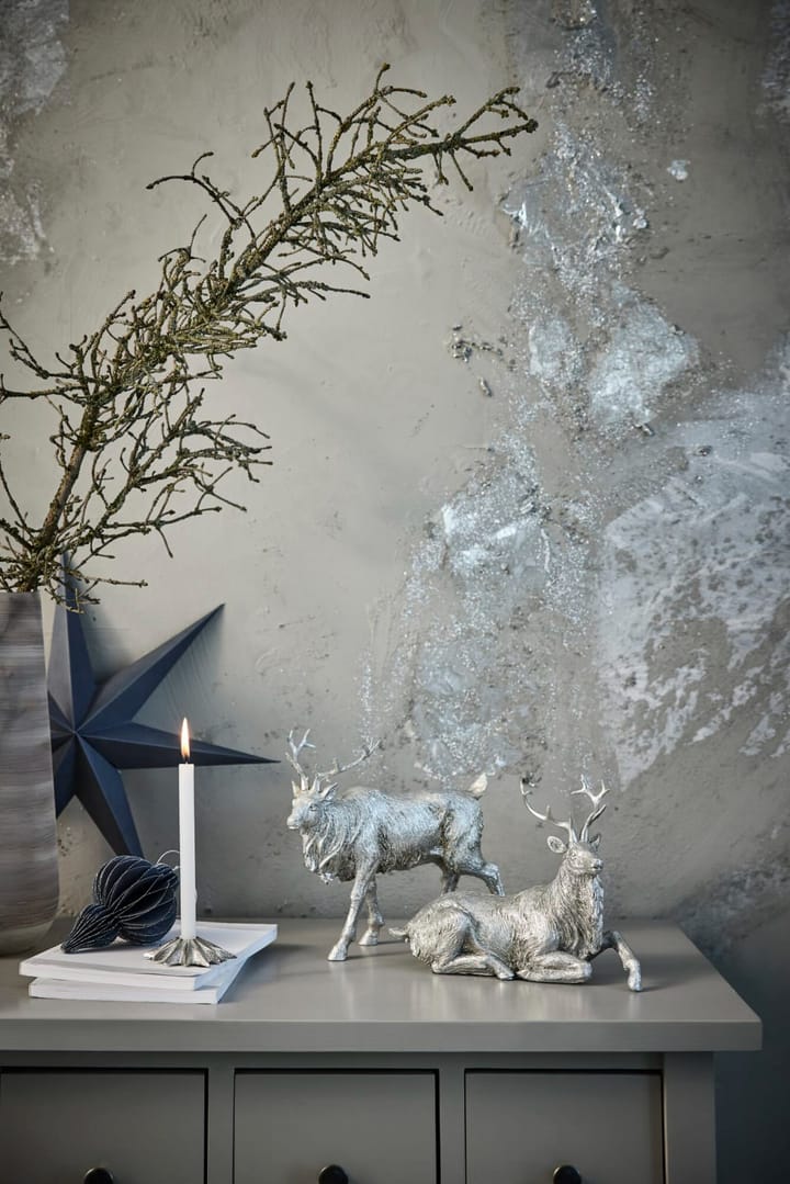 Cerf Sessia 17 cm, Argent Lene Bjerre