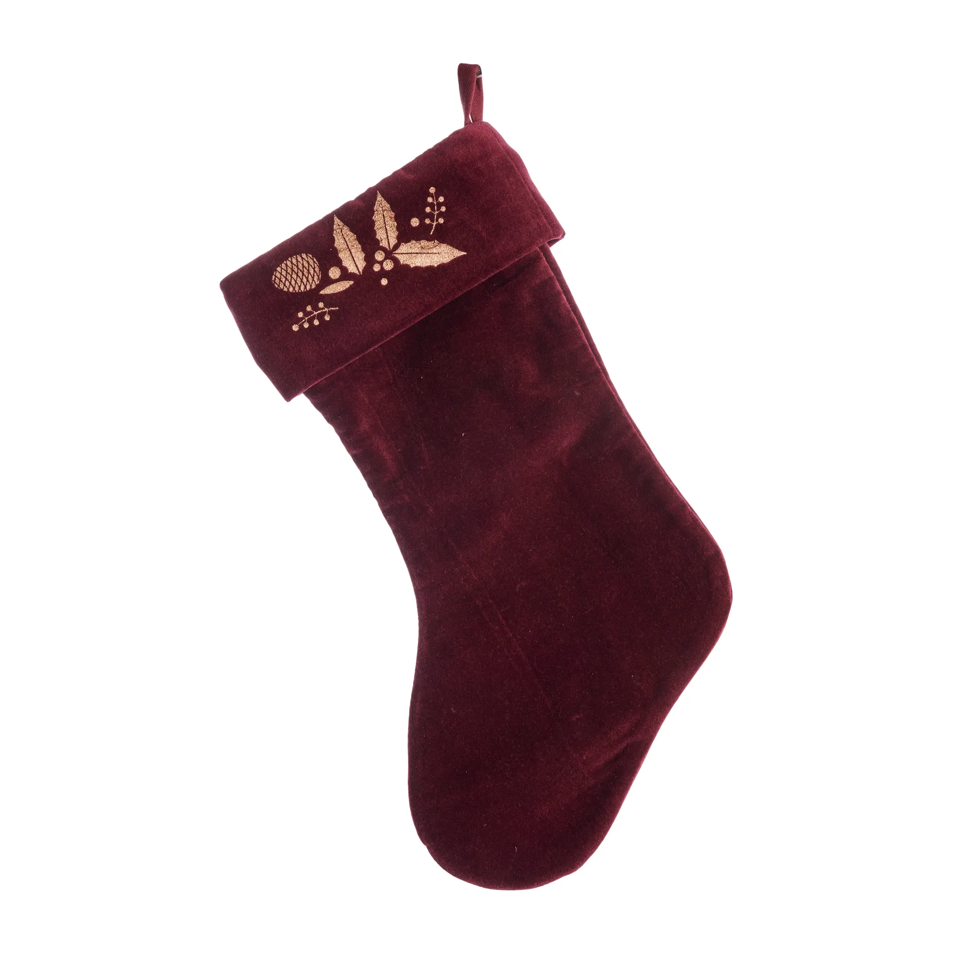 Chaussette de Noël Cristie, pomegranaten-light gold Lene Bjerre