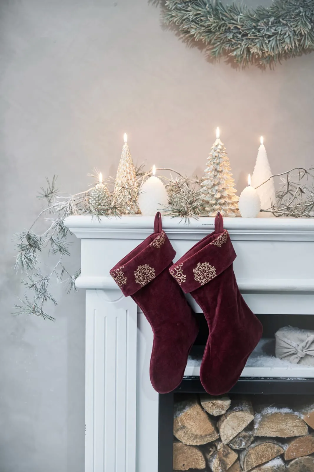 Chaussette de Noël Stassia 38 cm, Pomegranate Lene Bjerre