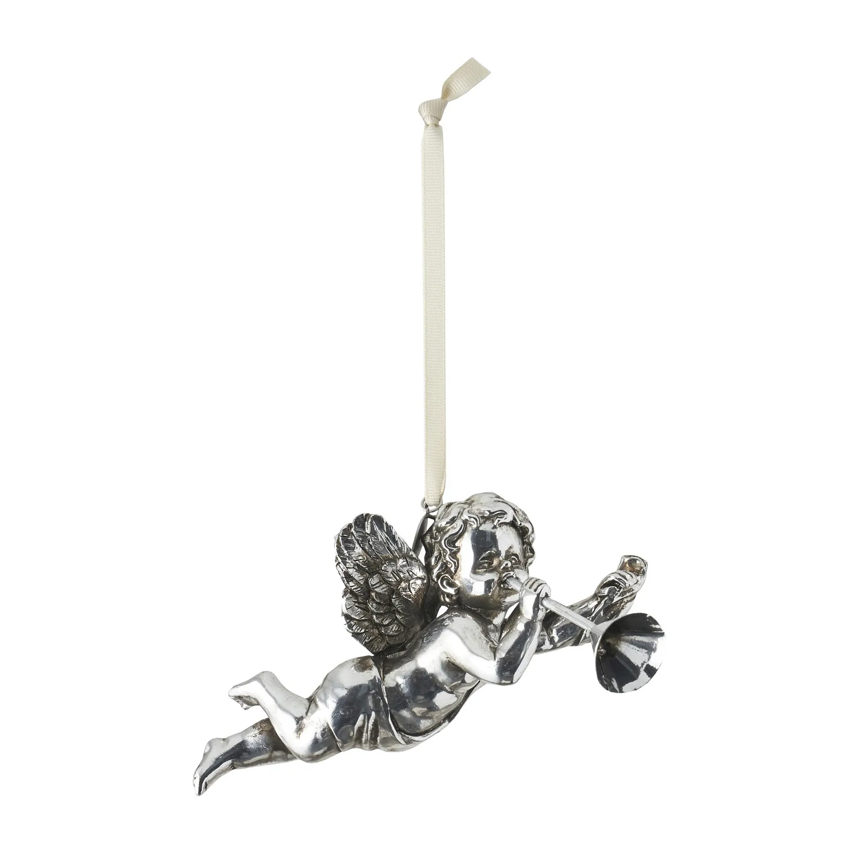 Décoration de Noël ange Serafina 13 cm, Argent antique Lene Bjerre