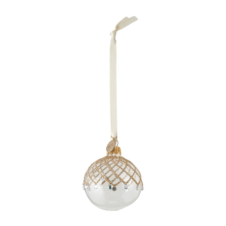 Décoration de Noël Cadelia Ø6 cm - clear-light gold - Lene Bjerre