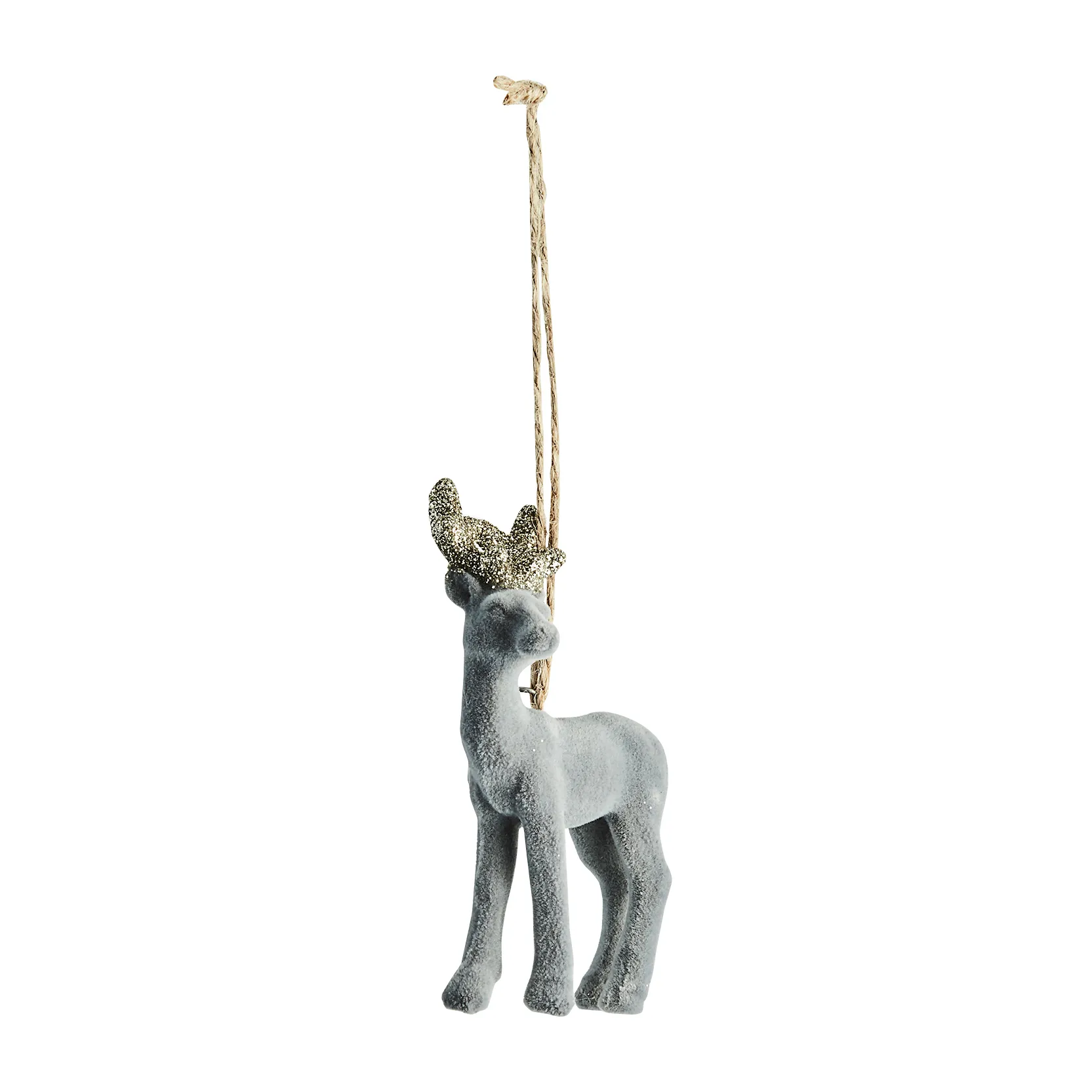 Décoration de Noël cerf Jalia 9 cm, Gris foncé Lene Bjerre