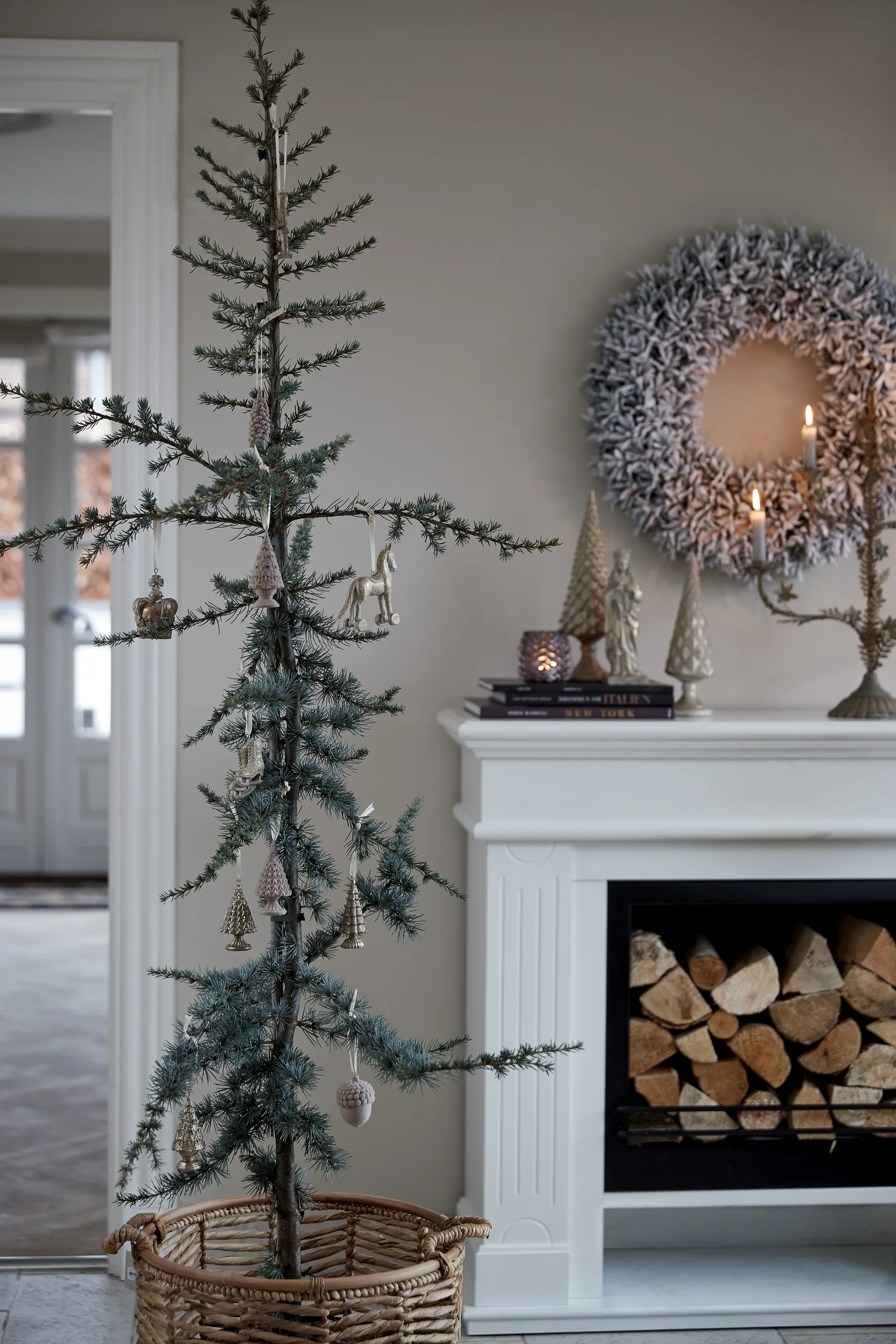 Décoration de Noël cheval Serafina 11 cm, Doré antique Lene Bjerre