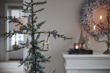 Décoration de Noël cheval Serafina 11 cm - Doré antique - Lene Bjerre